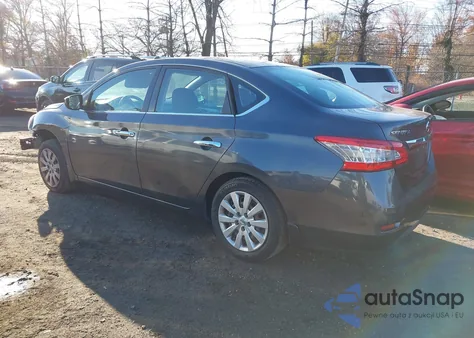 2014 Nissan Sentra Fe+ S/Fe+ Sv/S/Sl/Sr/Sv z USA, uszkodzony, nr VIN 3N1AB7AP6EL666926